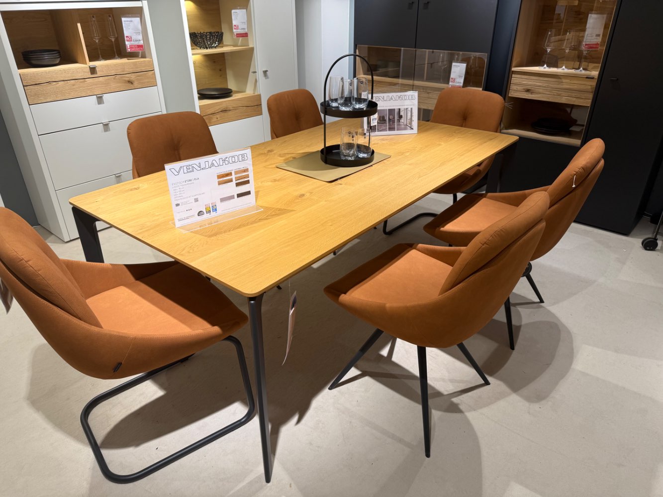 Möbel,VENJAKOB Tischgruppe Ela/Quanto,Wildeiche,XXXLutz