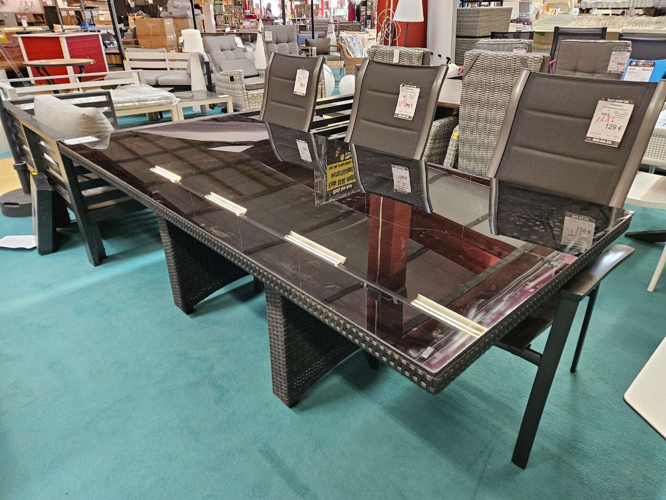 casa mia Gartentisch Padua Dunkelgrau statt 849€