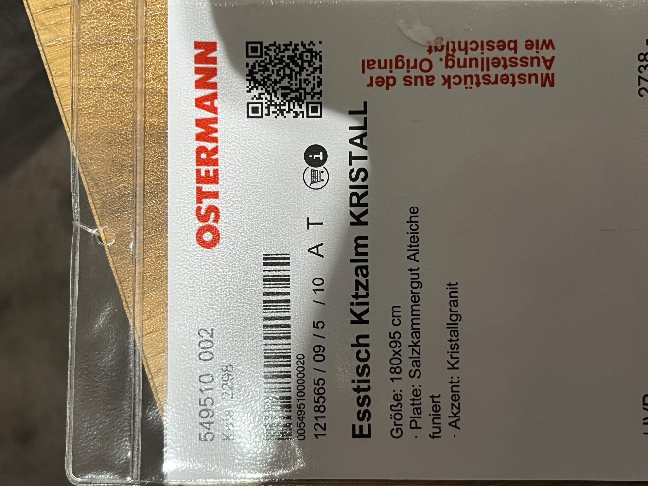 Esstisch Kitzalm Kristall