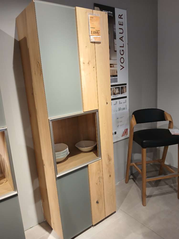 Vitrine,Voglauer, Monte Living, Eiche, 64x196x42cm,XXXLutz