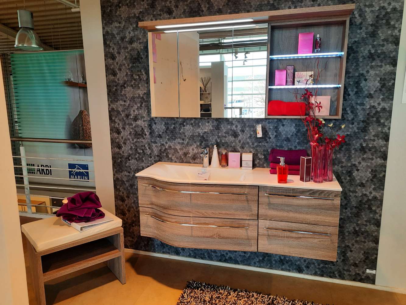 WN-BD095  Swingbad mit Sitzbank