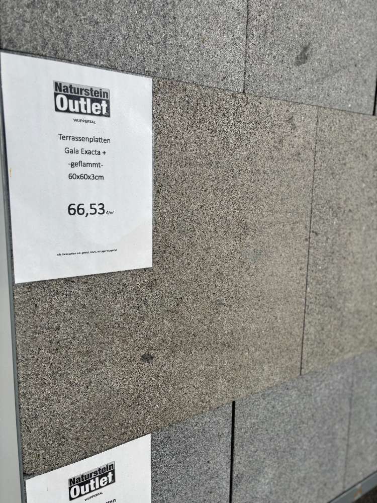 TERRASSENPLATTEN GRANIT GALA+ (geflammt)60x60x3cm-AUSLAUFARTIKEL-
