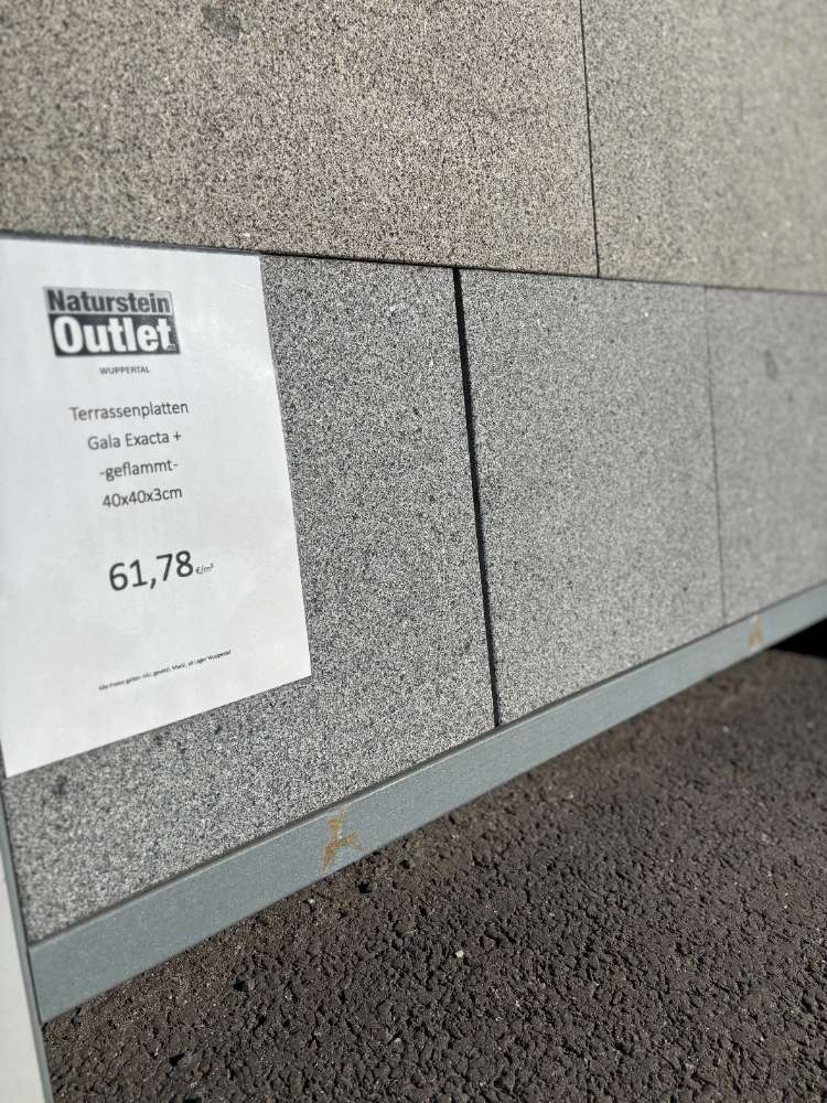 TERRASSENPLATTEN GRANIT GALA+ (geflammt)40x40x3cm-AUSLAUFARTIKEL-