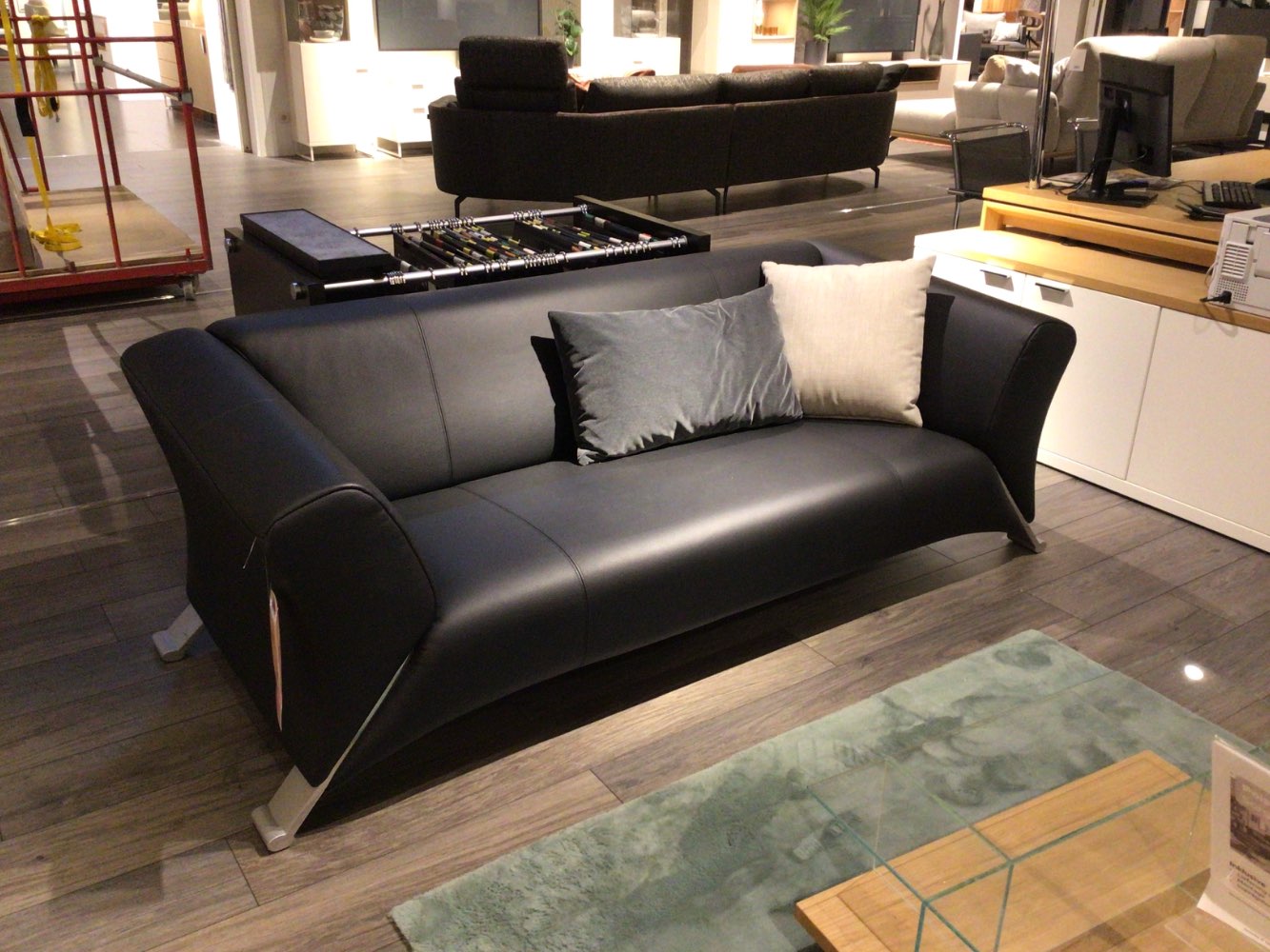 Möbel 3 Sitzer  Rolf Benz Modell 322 – Leder schwarz XXXLutz