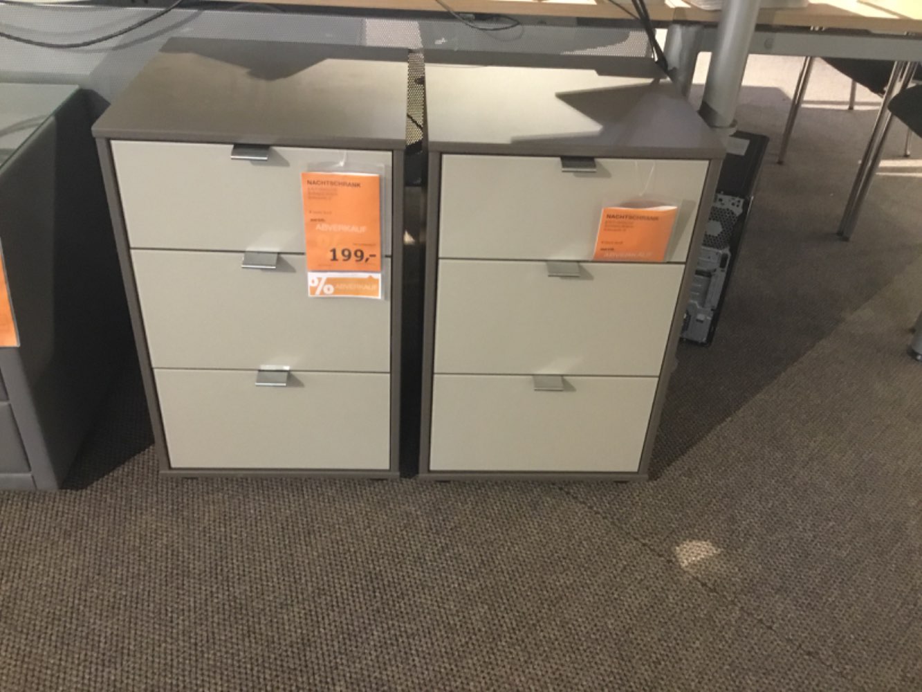 Möbel,Wiemann,NachtschrankMilano,Havanna-GlasKieselgrau,40cm,XXXL