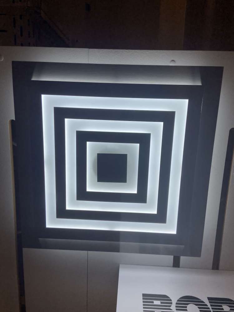 Deckenleuchte Bopp, Modell Athos, Alu geschliffen, XXXLutz Karlsr