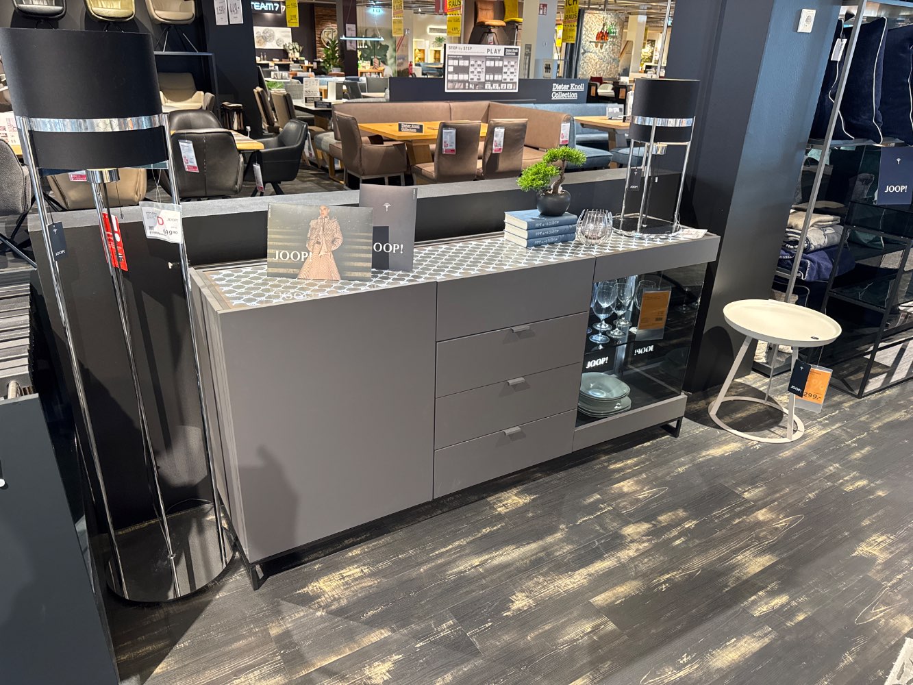 Möbel, Sideboard Joop! Select, Lack Grau, 180/87/42, XXXLutz