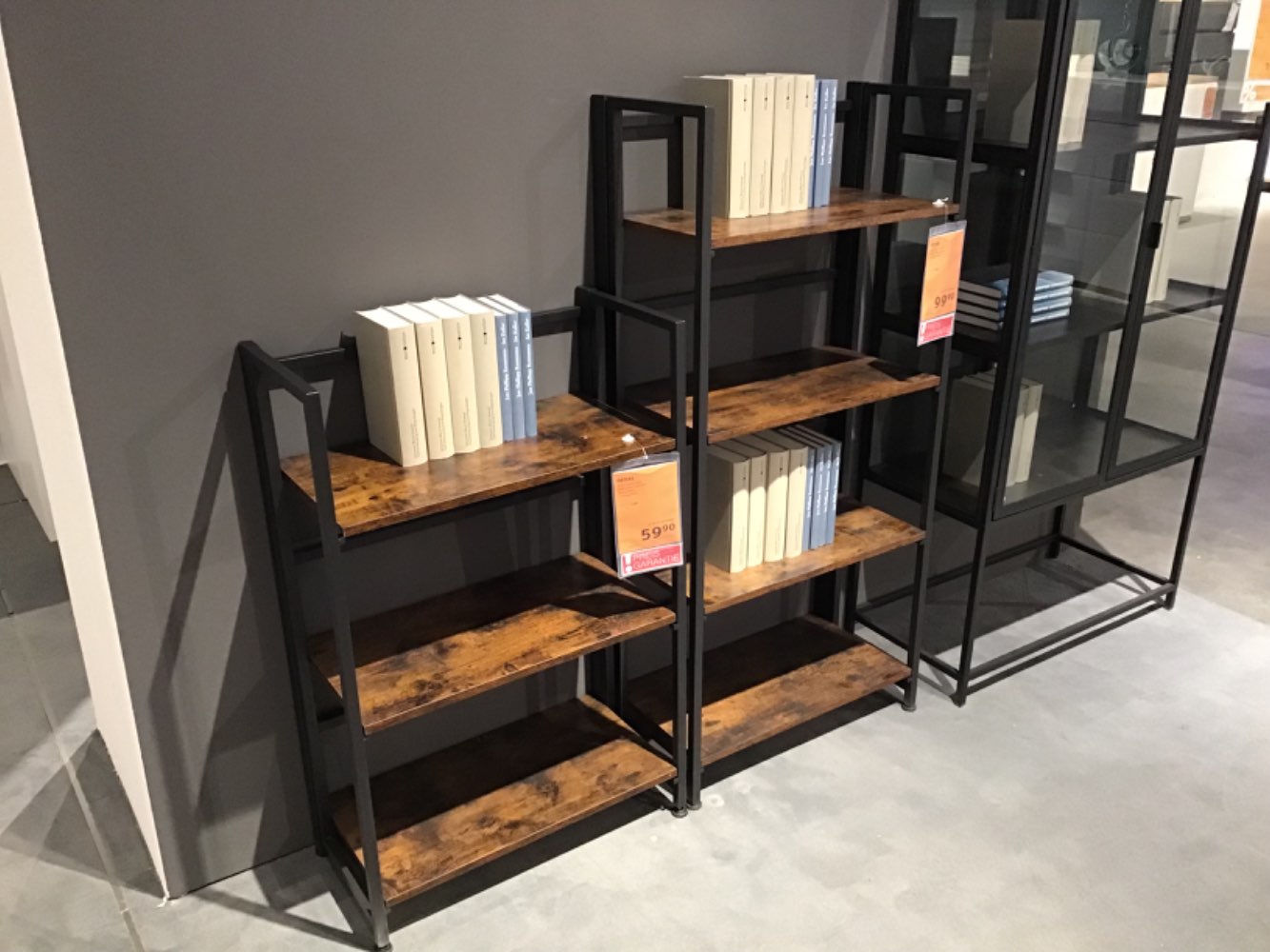 XXXLutz Ausstellungsstück Möbel Regal Roman Metall schwarz Holz