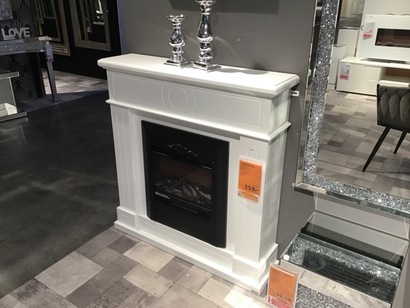 XXXLutz Ausstellungsstück Möbel Elektrokamin London weiß