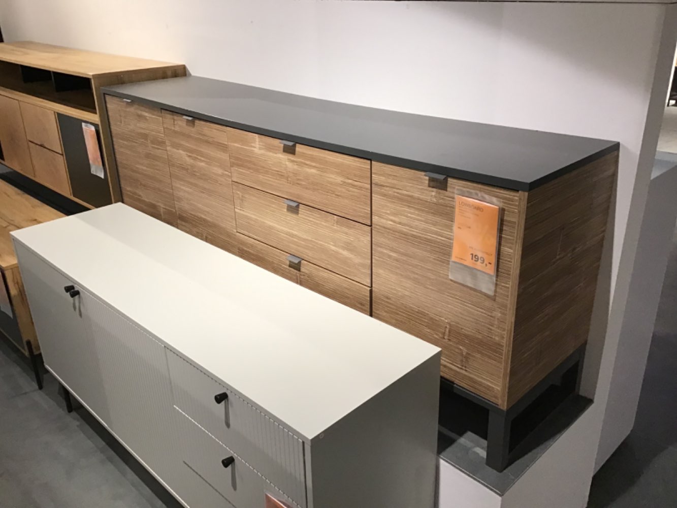 XXXLutz Ausstellungsstück Möbel Lowboard Sumatra anthrazit Holz