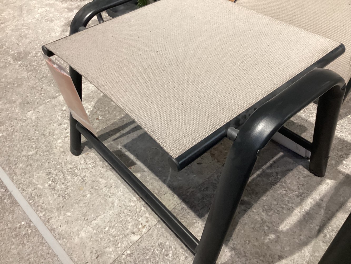 Möbel, Gartenhocker, Kettler, Manhatten, sandfarben