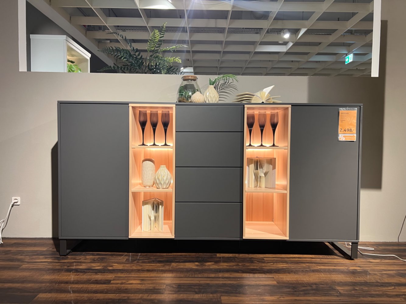 SIDEBOARD RMW GRAU / BUCHE XXXLUTZ NEUBRANDENBURG