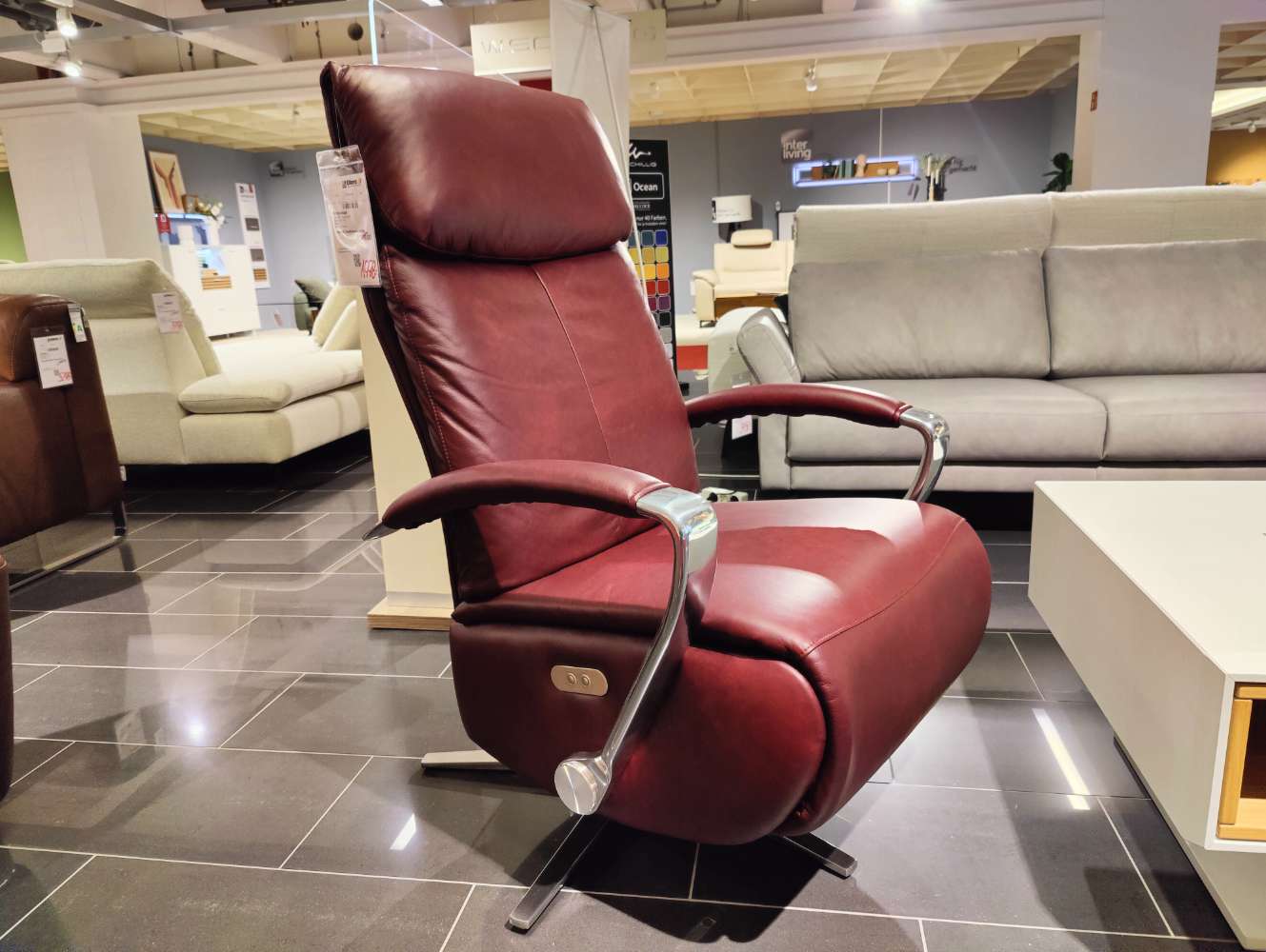 Relaxsessel – SCHILLIG – Funktionssessel – Leder – mit Akku