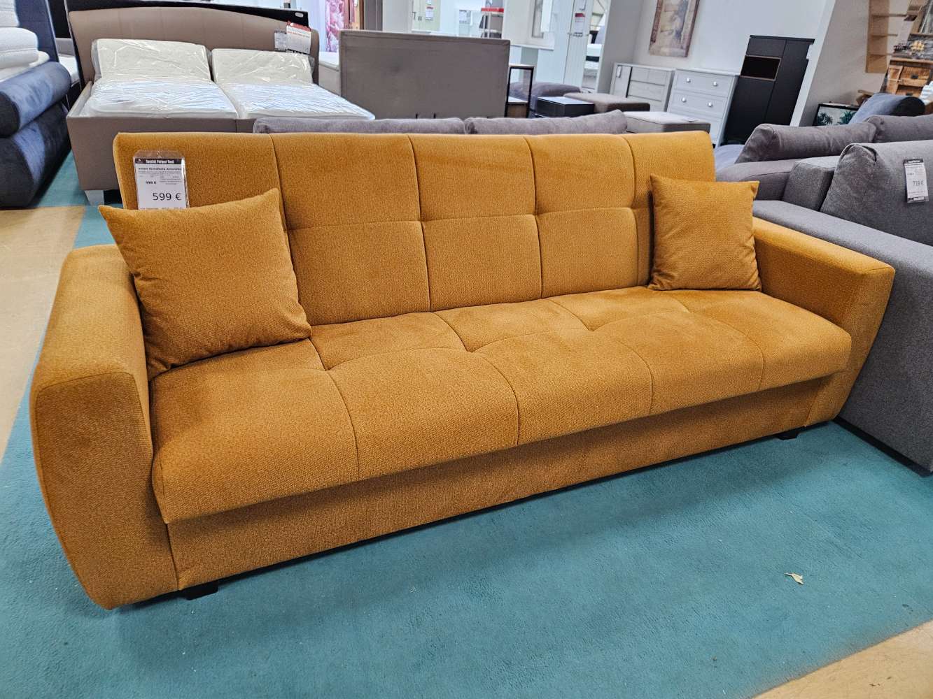 smart Schlafsofa Antonella in Gelb statt 999€
