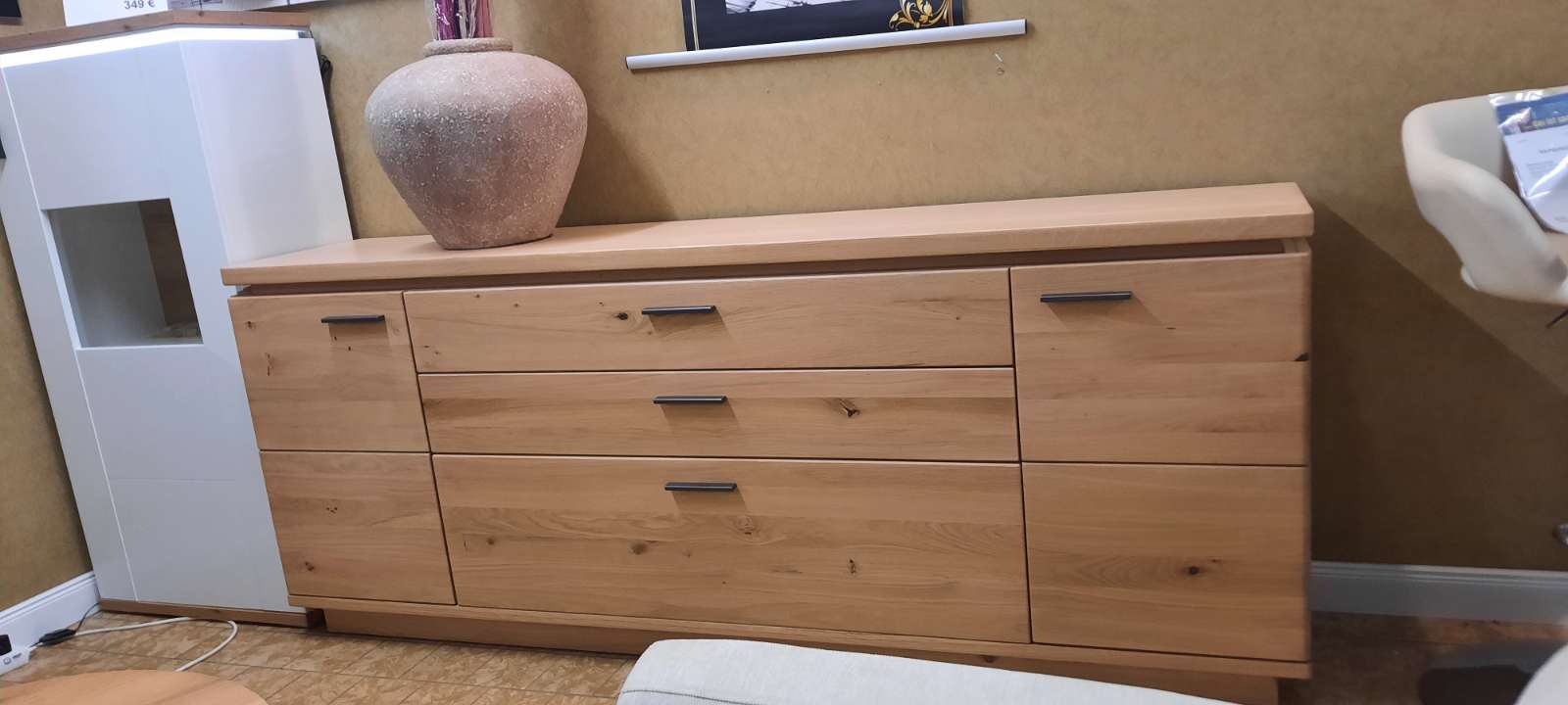 Sideboard teilmassiv Eiche 210x44x84 cm ,statt 1397€