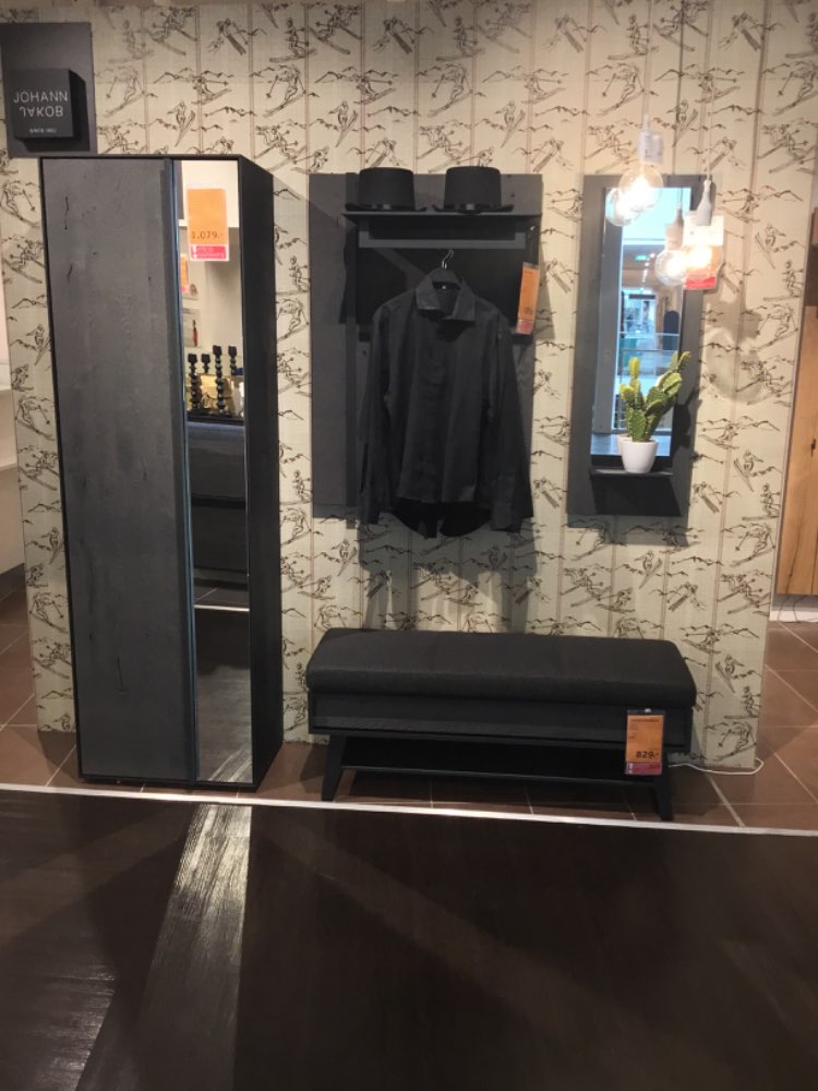 Möbel, Garderobenset 6-Teilig Lenya