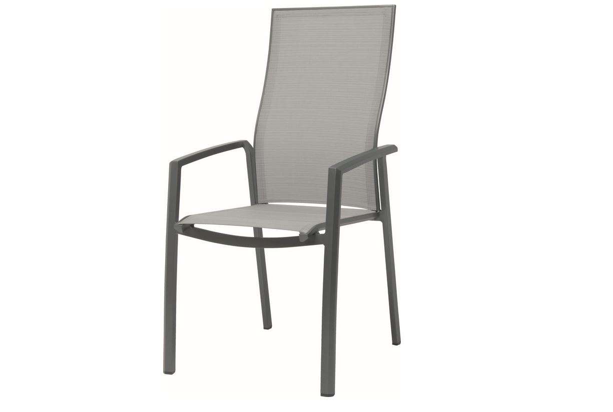 Gartenstuhl – STERN – Stapelsessel – KARI – hoch – Karbon
