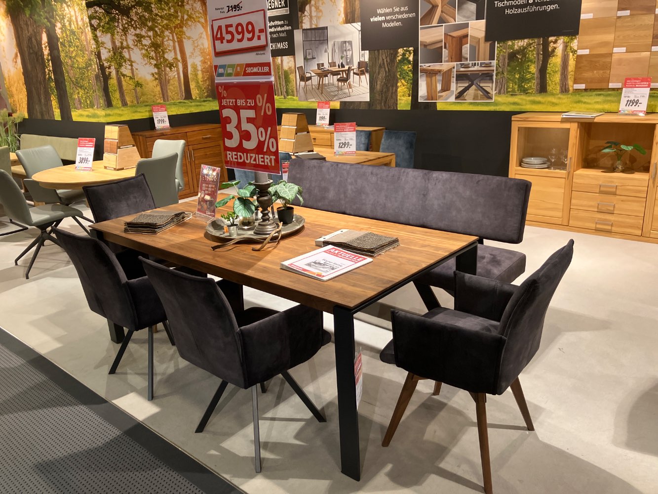 Ausstellungsstück Segmüller Möbel Esstisch Gruppe Salo 3