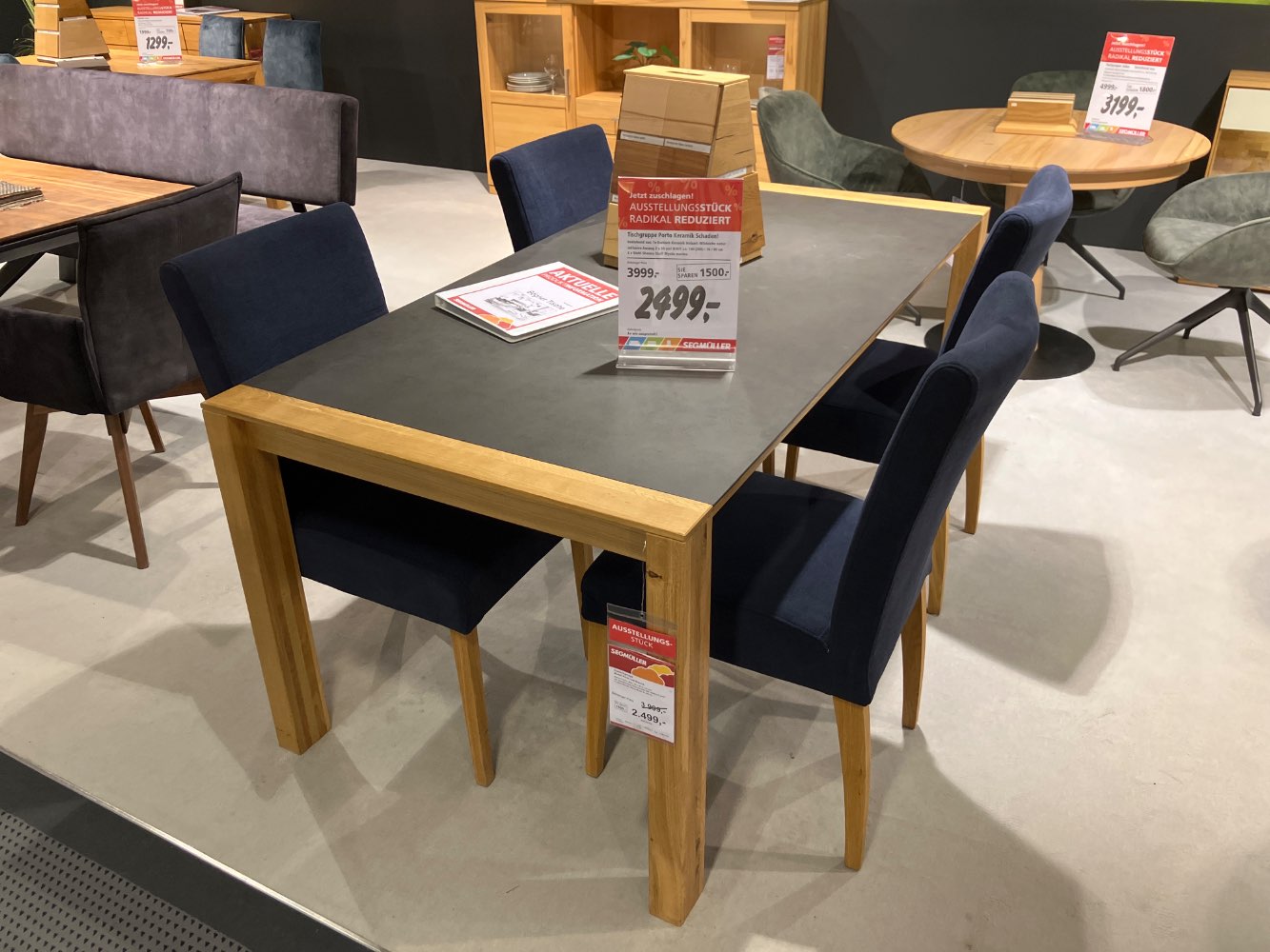 Ausstellungsstück Segmüller Möbel Esstisch Gruppe