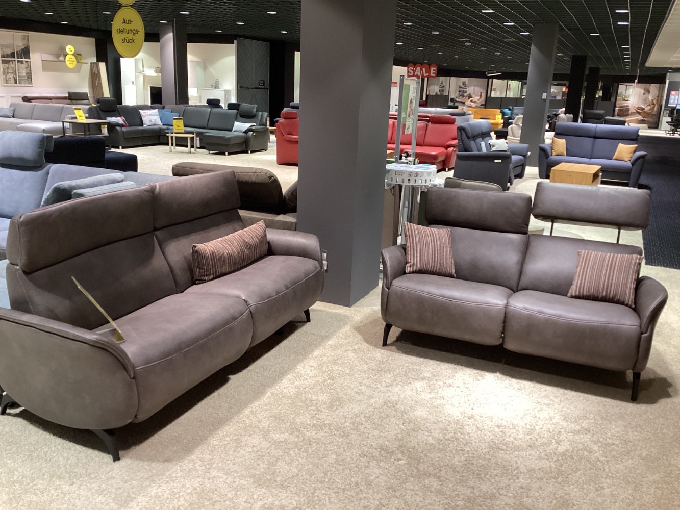 3 Sitzer -und 2,5 Sitzer Sofa in Leder