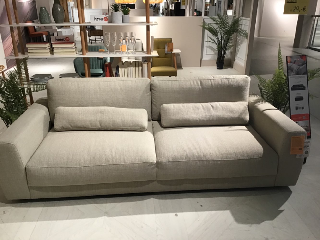 3-Sitzer-Sofa (250/80/117) + Hocker (105/38/117)  Willows Actona
