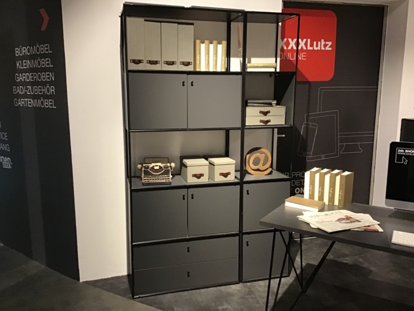 XXXLutz Ausstellungsstück Möbel Aktenschrank Brera Metall grau