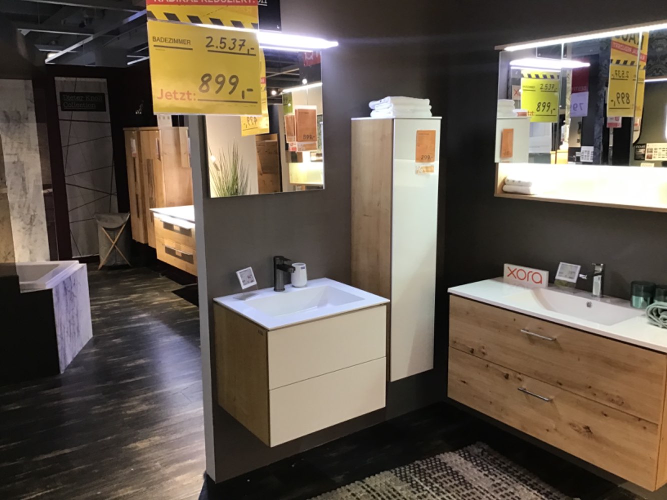 XXXLutz Ausstellungsstück Möbel Badezimmerset Gardone Eiche natur