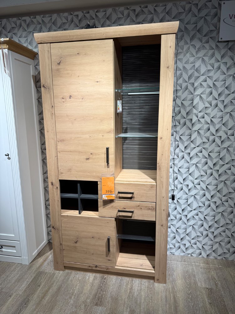 Möbel,MCA Kombi-Vitrine Meran,110x211x45cm,Balkeneiche NB,XXXLutz