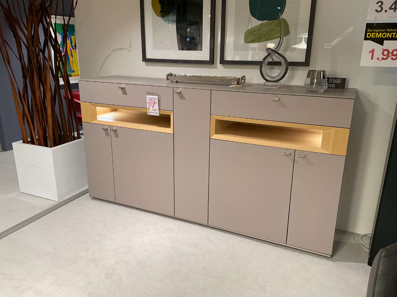 IRO Sideboard „Locano“ titangrau