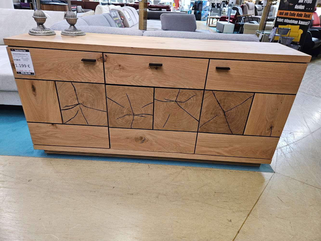 Sideboard Black Coast Two Wildeiche furniert statt 2129€