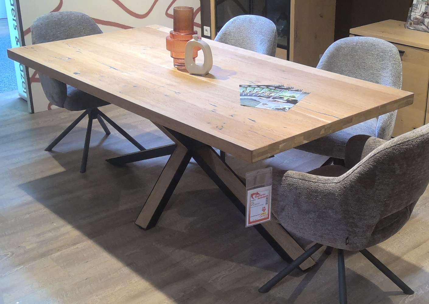Esstisch Eiche furniert, ca. 100x77x200 cm