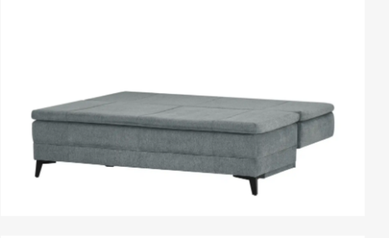 Boxspring Schlafsofa in STOFF ECRU -abweichend Abbildung