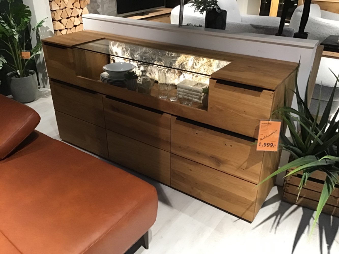 XXXLutz Ausstellungsstück Möbel Sideboard Montero Asteiche massiv