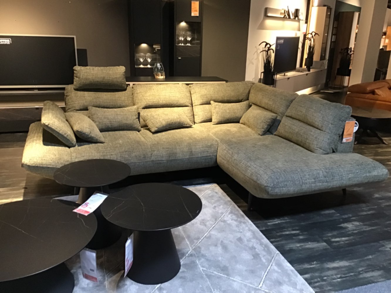 XXXLutz Ausstellungsstück Möbel Ecksofa Celeste olivgrün