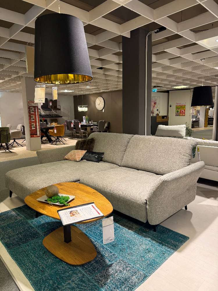 W.Schillig Ecksofa in Stoff grau