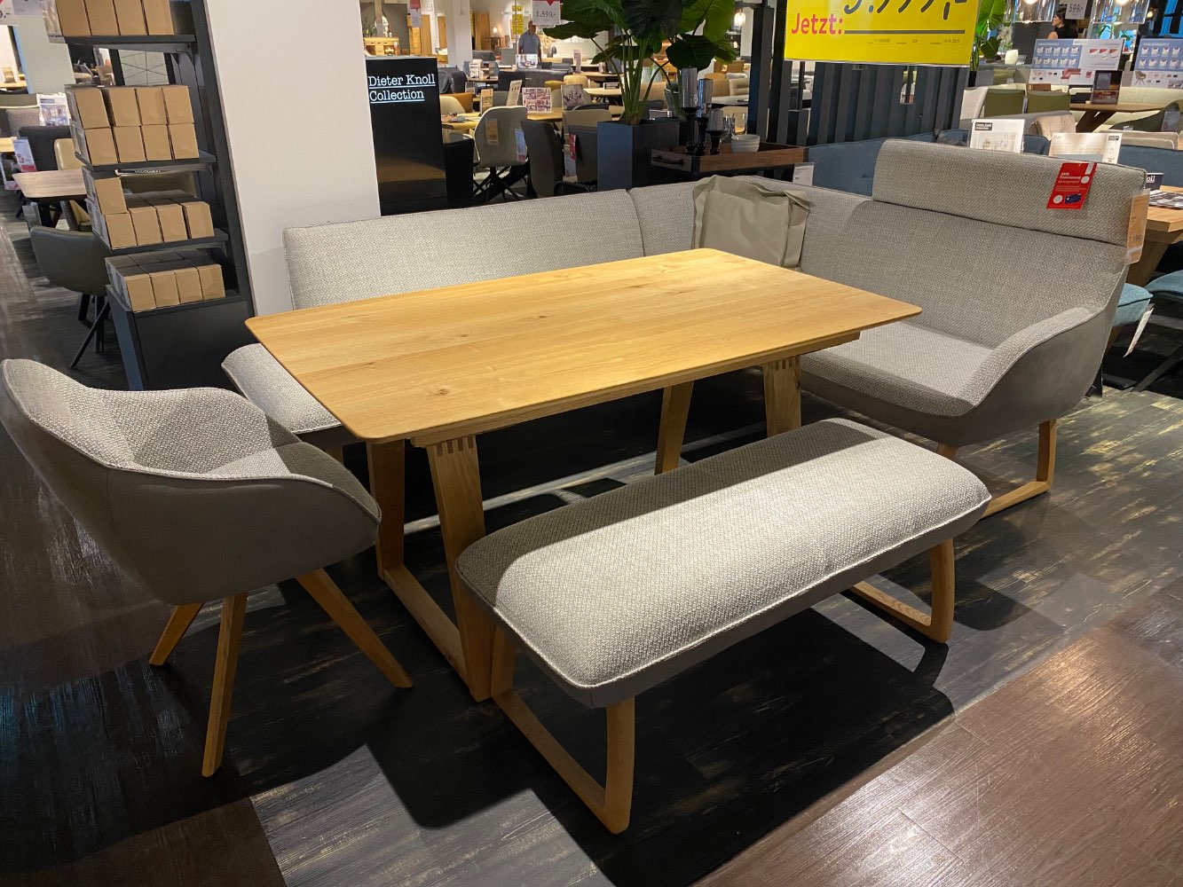 Koinor Eckbankgruppe ohne Tisch Wildeiche, Grau XXXLutz Fellbach