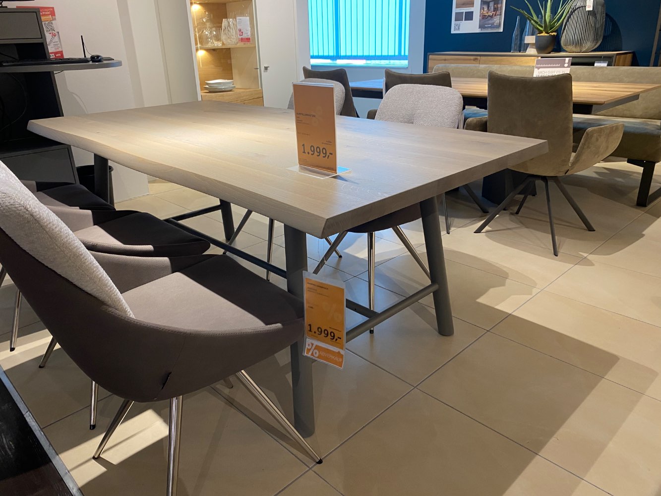 Bert Plantagie Esstisch Asteiche Pale Grey, Mouse Grey XXXLutz