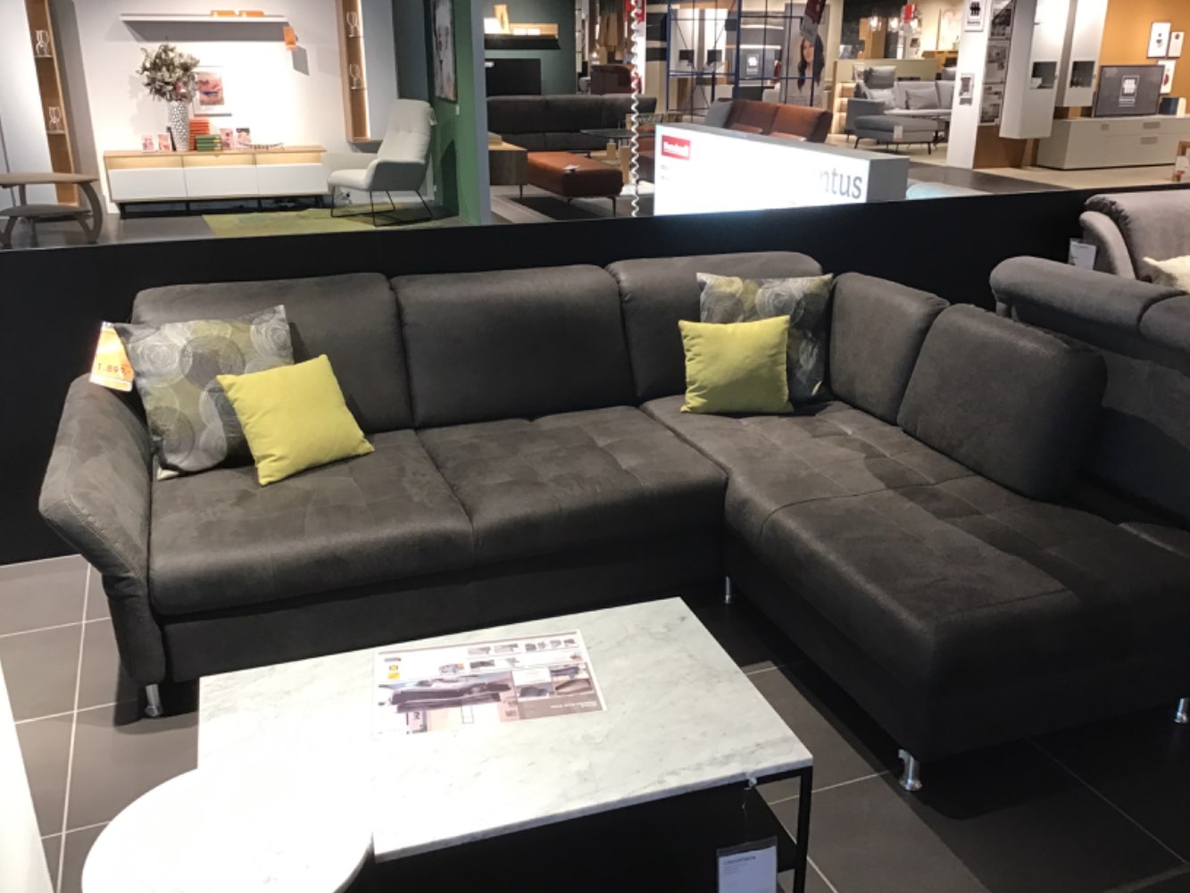 Möbel, Ecksofa, Microfaser , Anthrazit, XXXLutz