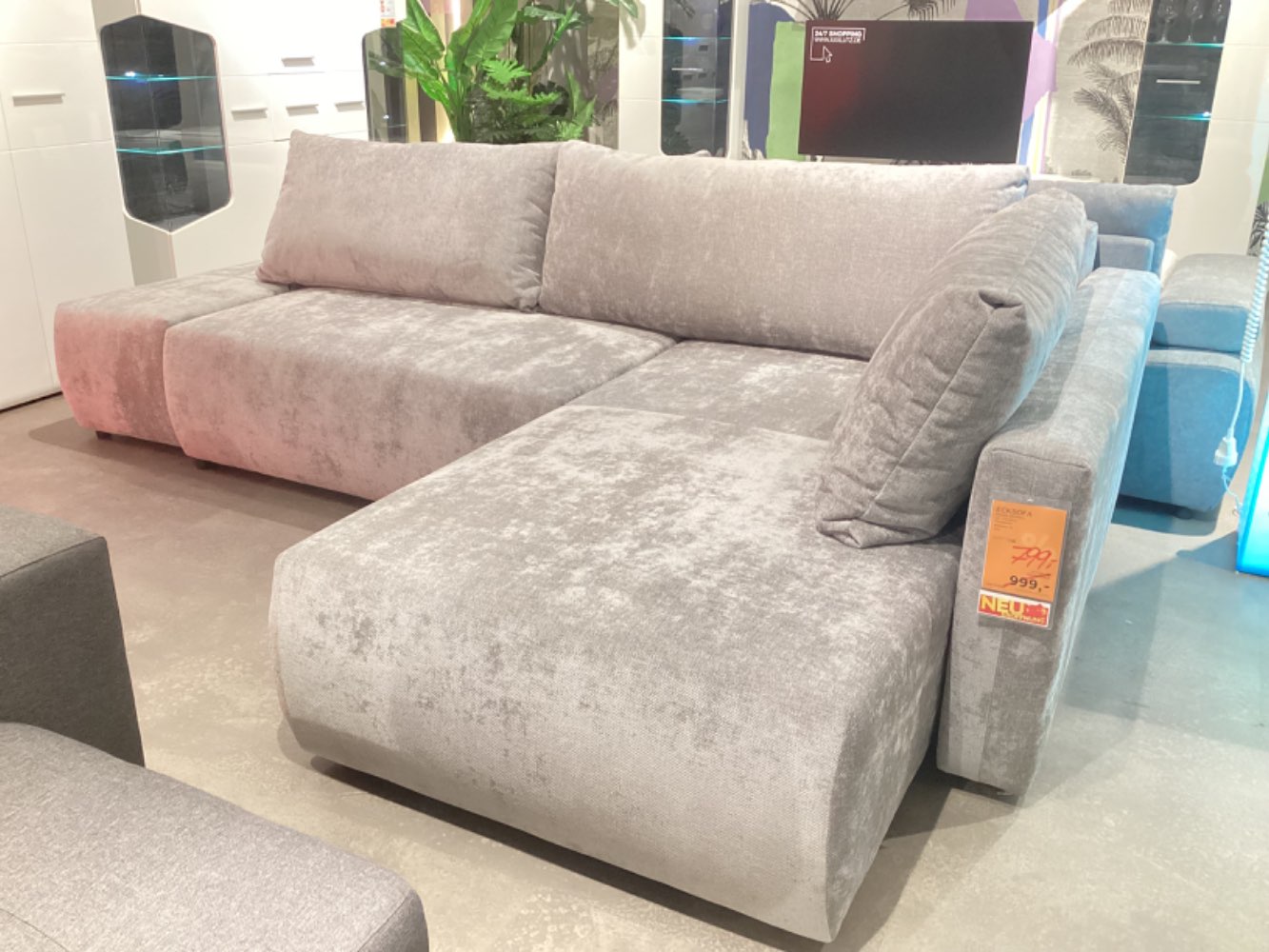 Ecksofa GUTMANN „Soria“ grau / ca. 295×200 cm / XXXLUTZ