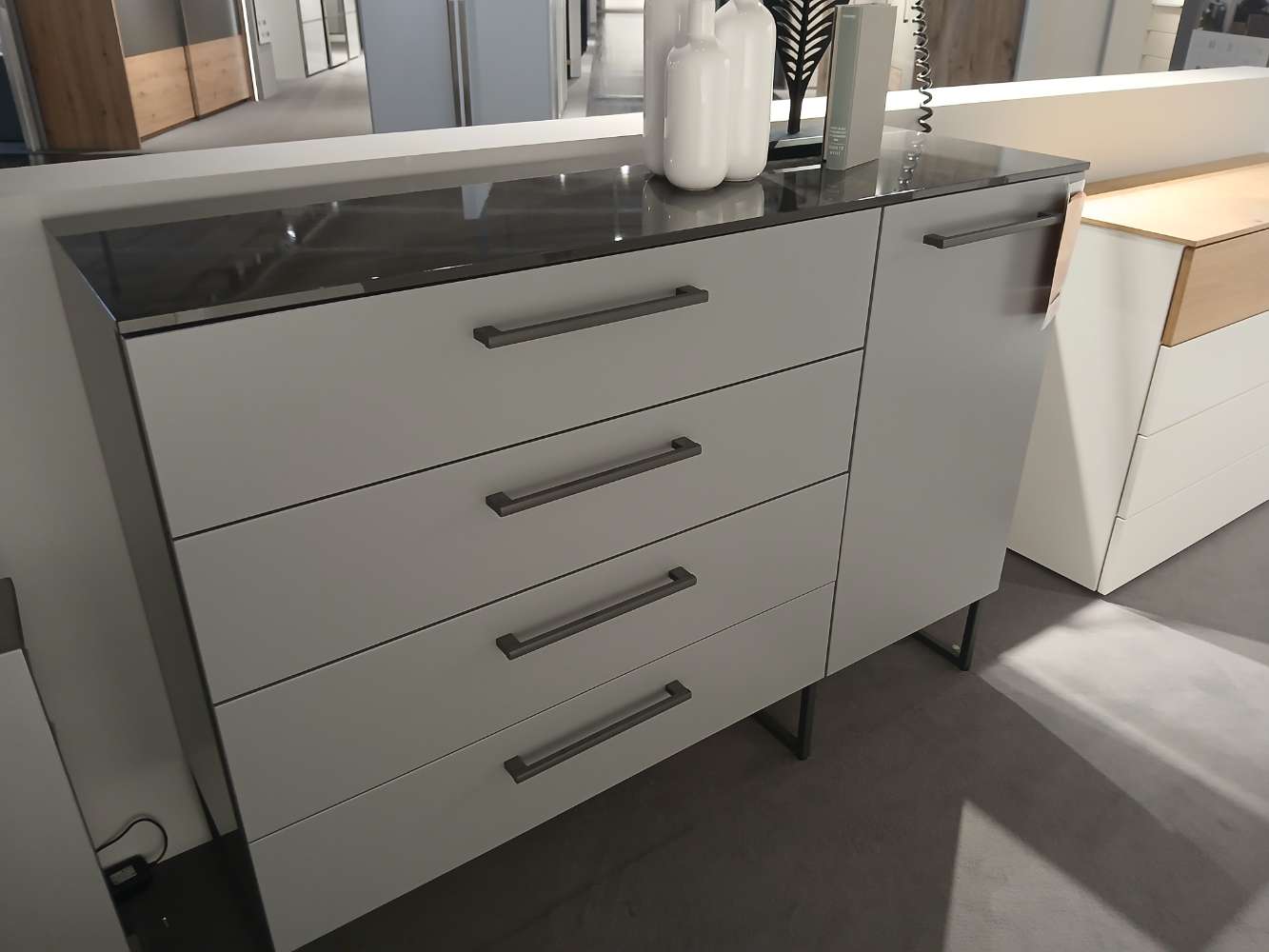 Kommode, Loddenkemper,My Studio, Grau, 135x79x42cmEXXXLutz