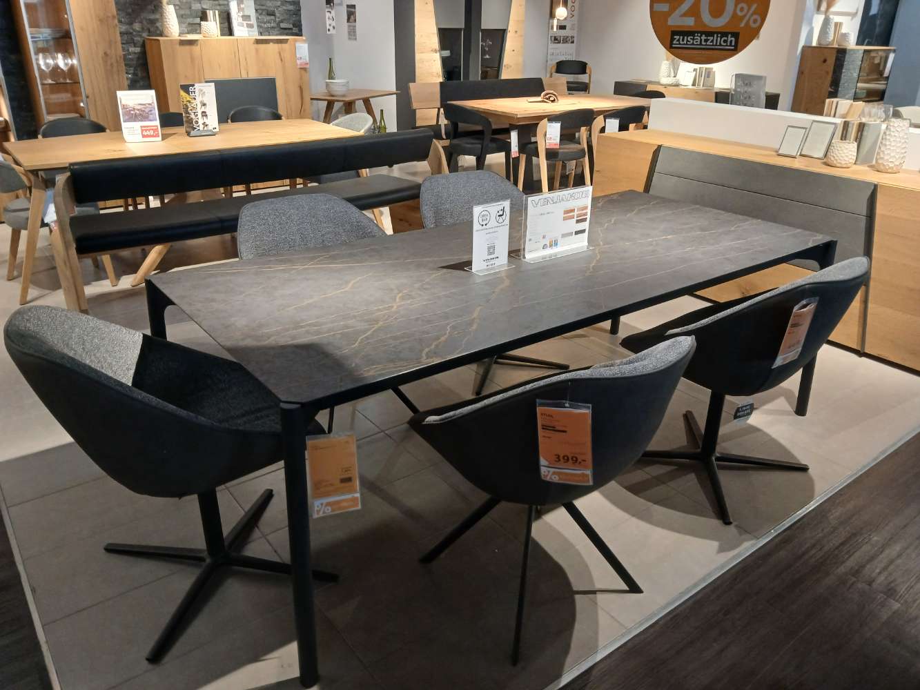 Tischgruppe, Venjakob, Mio Plus, 220x100x75cm, Dekton, XXXLutz