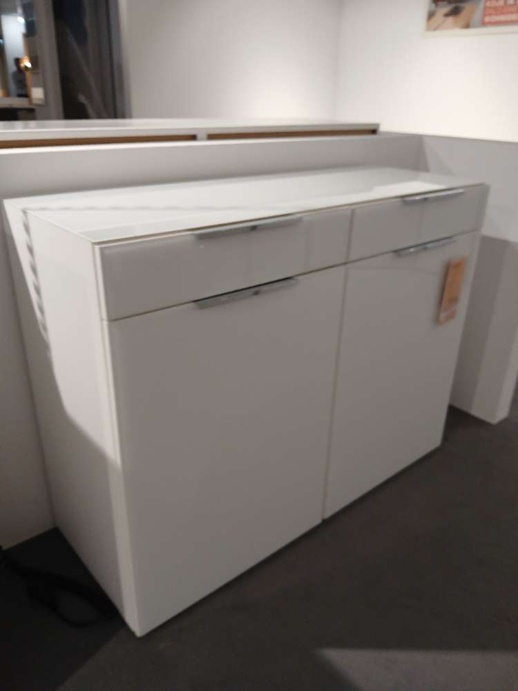 Kommode, Nolte,Alegro, Weissglas, 120x92x46cm,XXXLutz