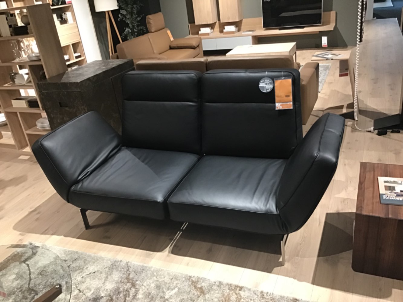 Möbel, 2-Sitzer Sofa, De Sede,  Schwarz, XXXLutz Karlsruhe