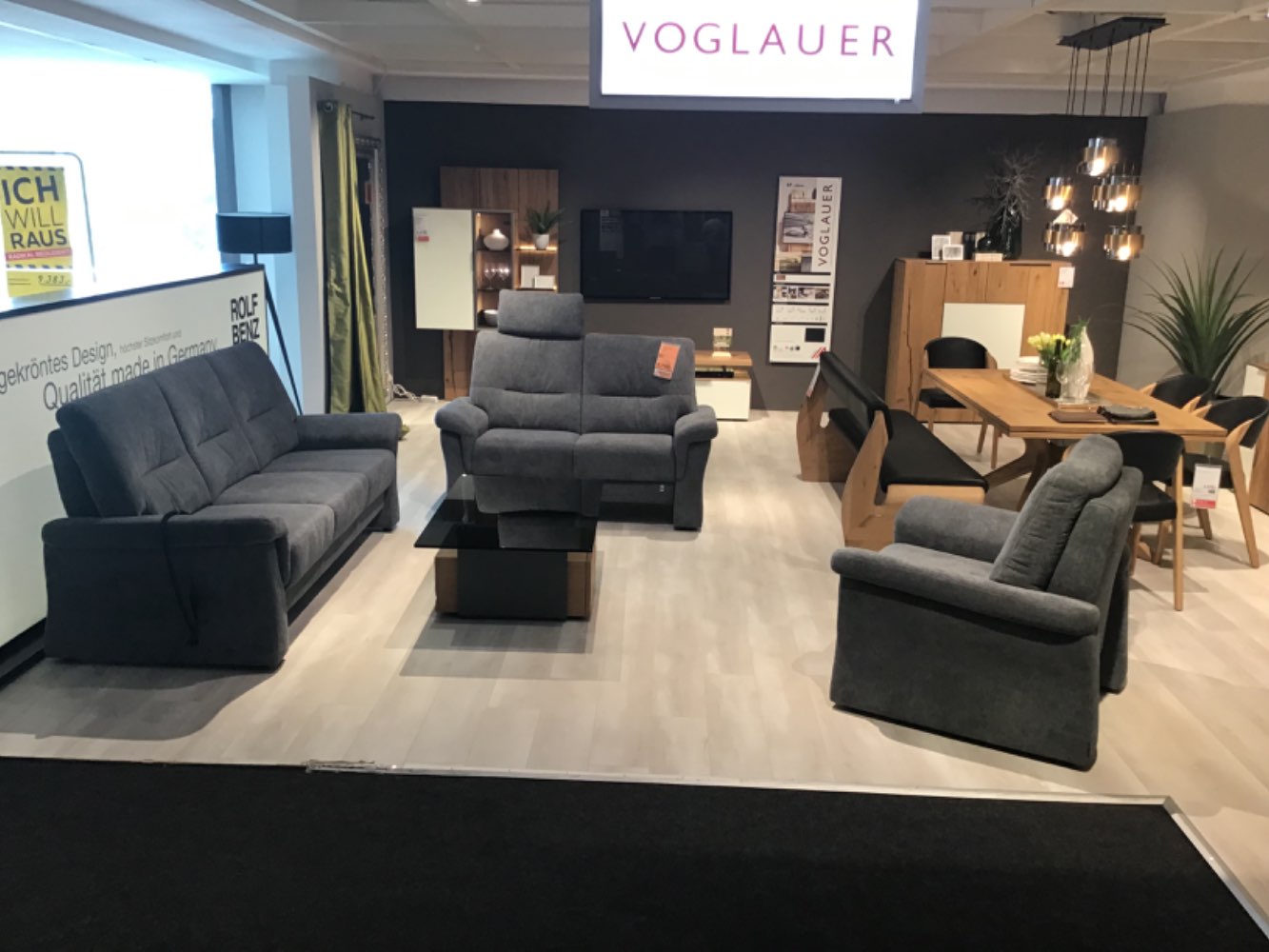 Möbel, Sitzgruppe Bottrop, Grau, XXXLutz Karlsruhe
