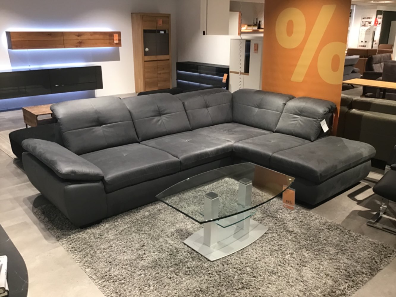 Möbel, Ecksofa Anthony, grau Beldomo, XXXLutz Karlsruhe