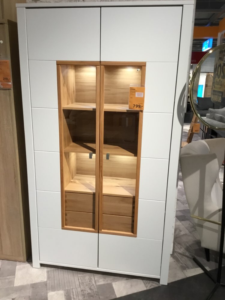 Vitrine serpio Buche weis