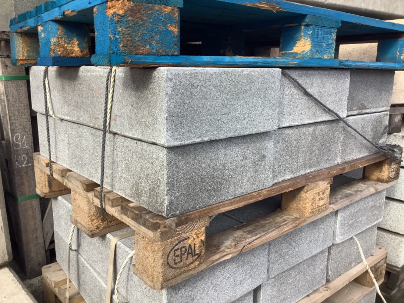 Blockstufen, Granit, anthrazit, 15x35x75,5cm