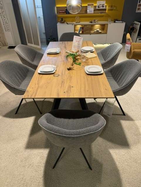 Venjakob Essgruppe, inkl. Tisch in Eiche und 6 Stühlen