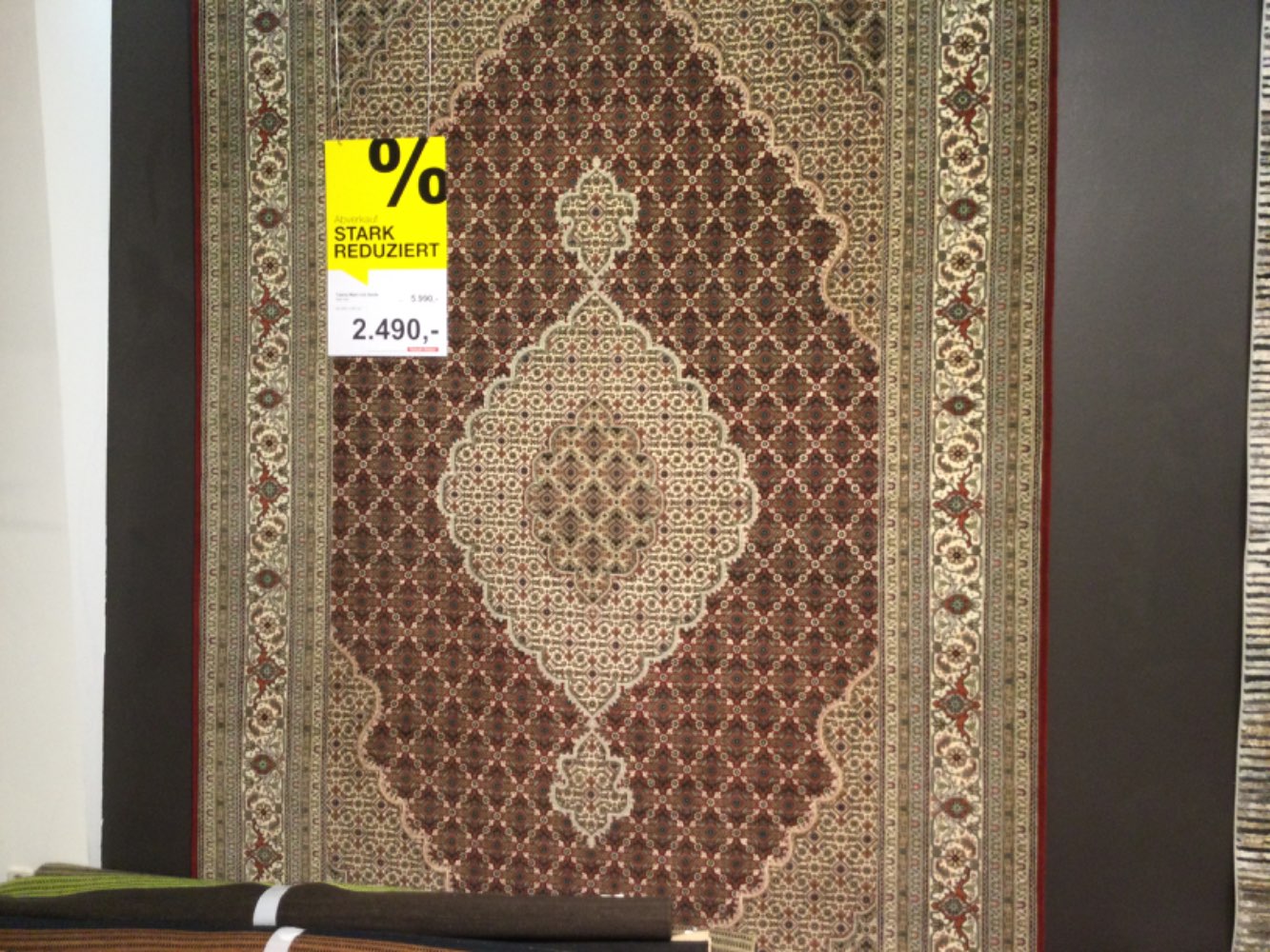 Echt handgeknüpft TÄBRIZ mit Seide ca 200x300cm aus Indien