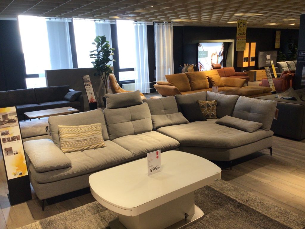 Möbel Ecksofa CARLOTTA Stoff grau W. Schillig XXXLutz Hirschaid